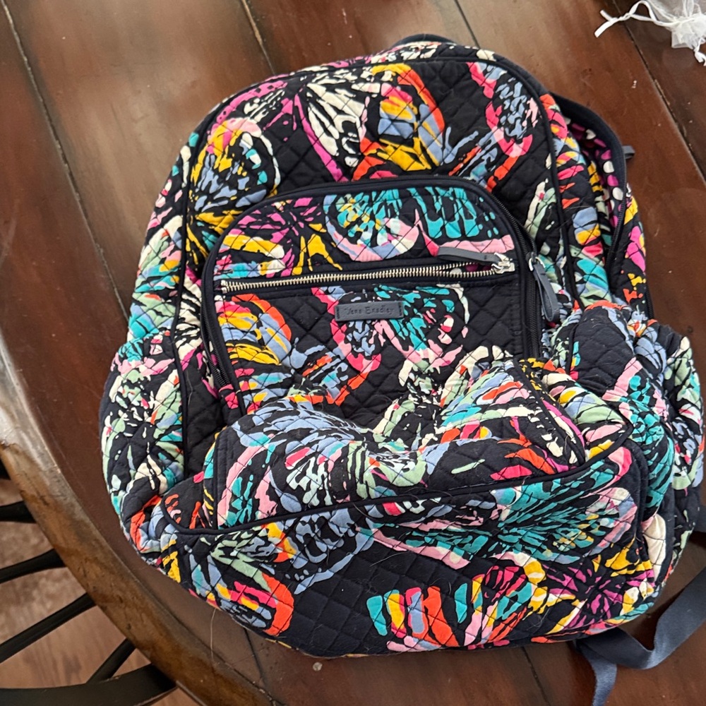 Vera Bradley Butterfly Flutter XL Campus Backpack